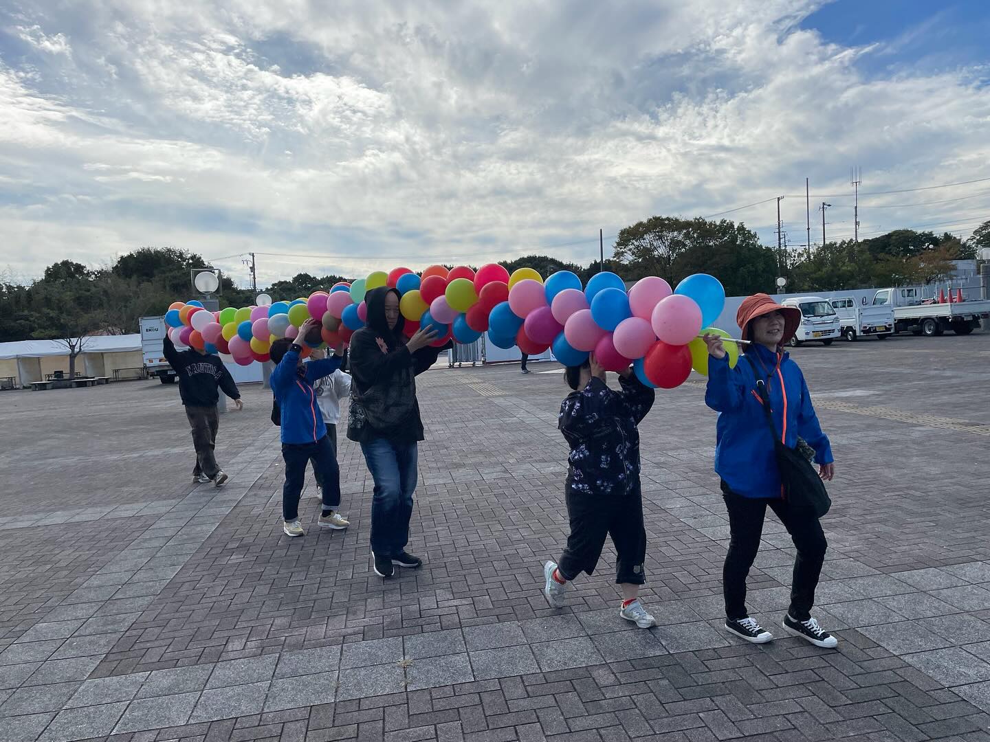 花火大会にきてね〜#おおぶ#ひがしうら#バルーン